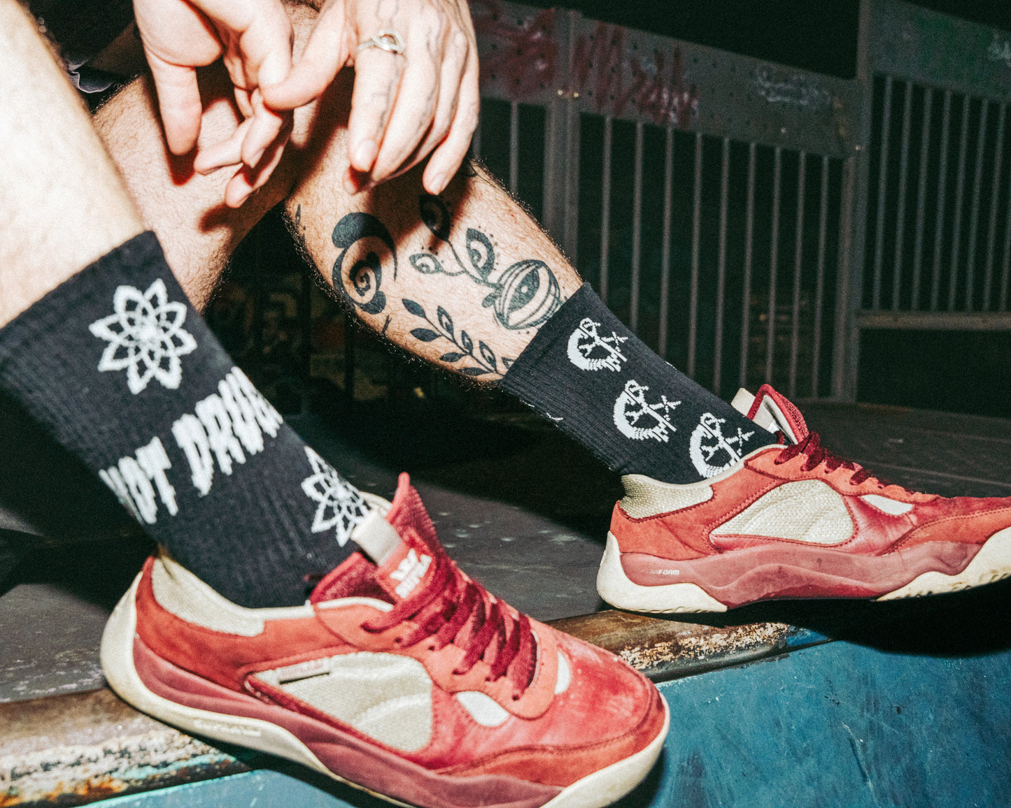 CUT RUGS NOT DRUGS x HARMONIA Socks (collab)
